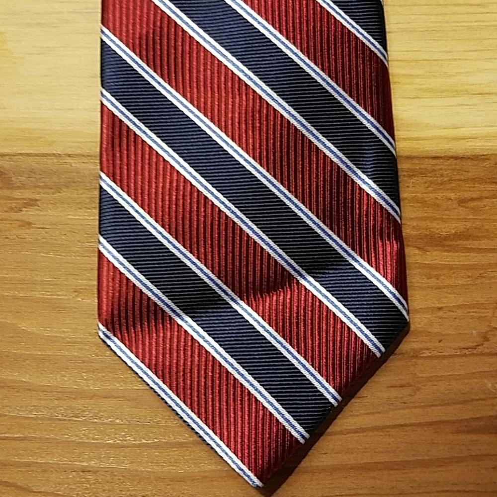 Brooks Brothers Striped Navy Red tie